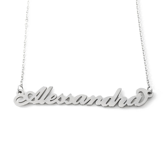 Alessandra Name Necklace - Italic Style