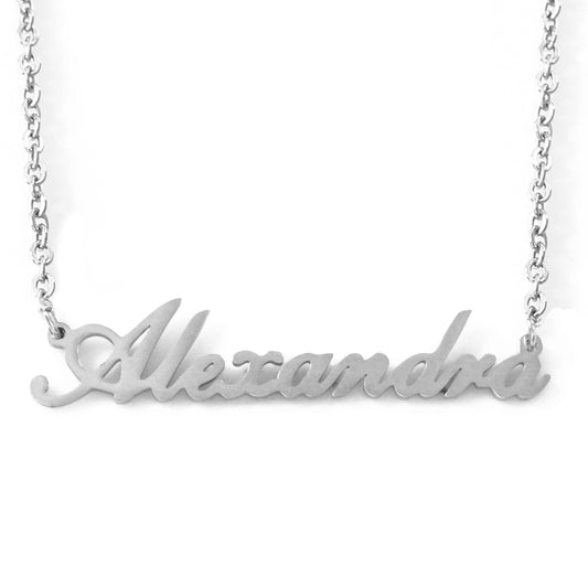Alexandra Name Necklace - Italic Style