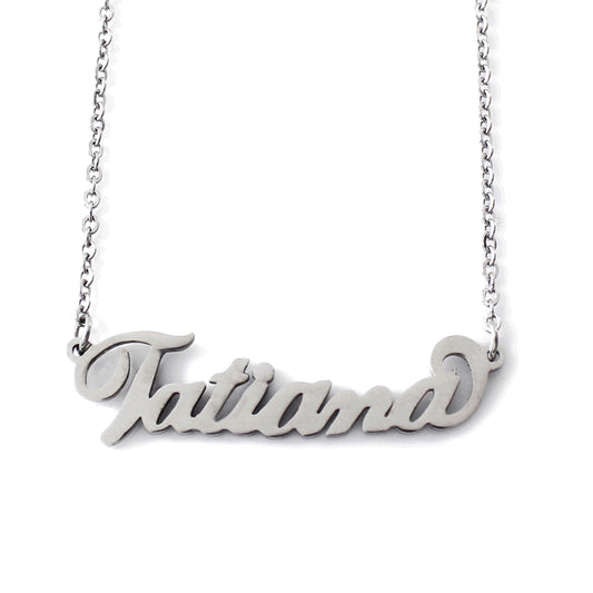 Tatiana Name Necklace - Italic Style