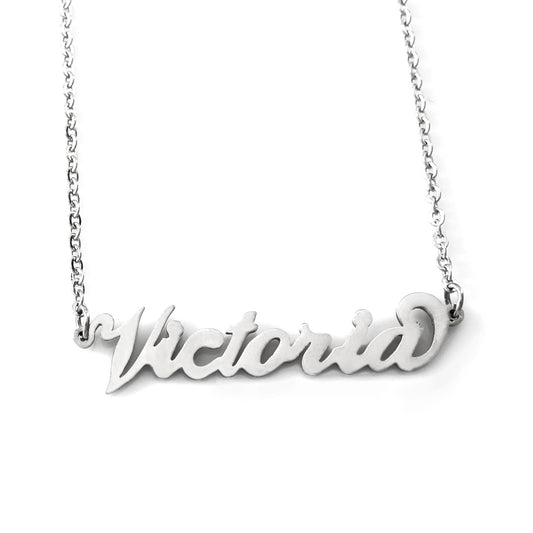 Victoria Name Necklace - Italic Style