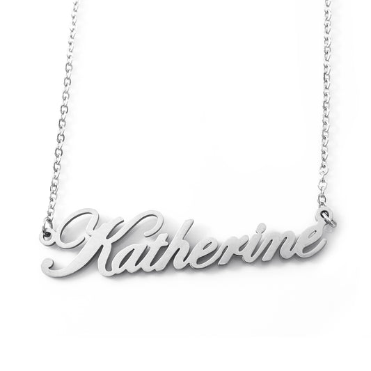 Katherine Name Necklace - Italic Style