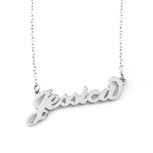 Jessica Name Necklace - Italic Style