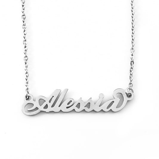 Alessia Name Necklace - Italic Style
