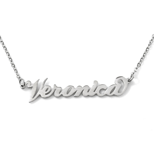 Veronica Name Necklace - Italic Style