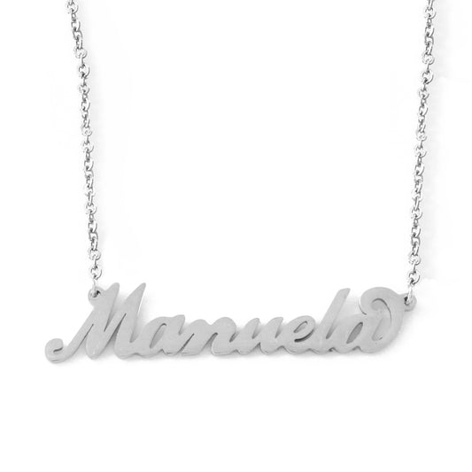 Manuela Name Necklace - Italic Style
