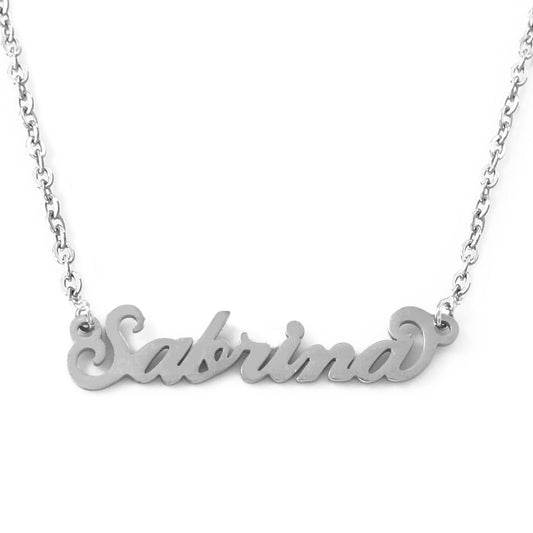 Sabrina Name Necklace - Italic Style