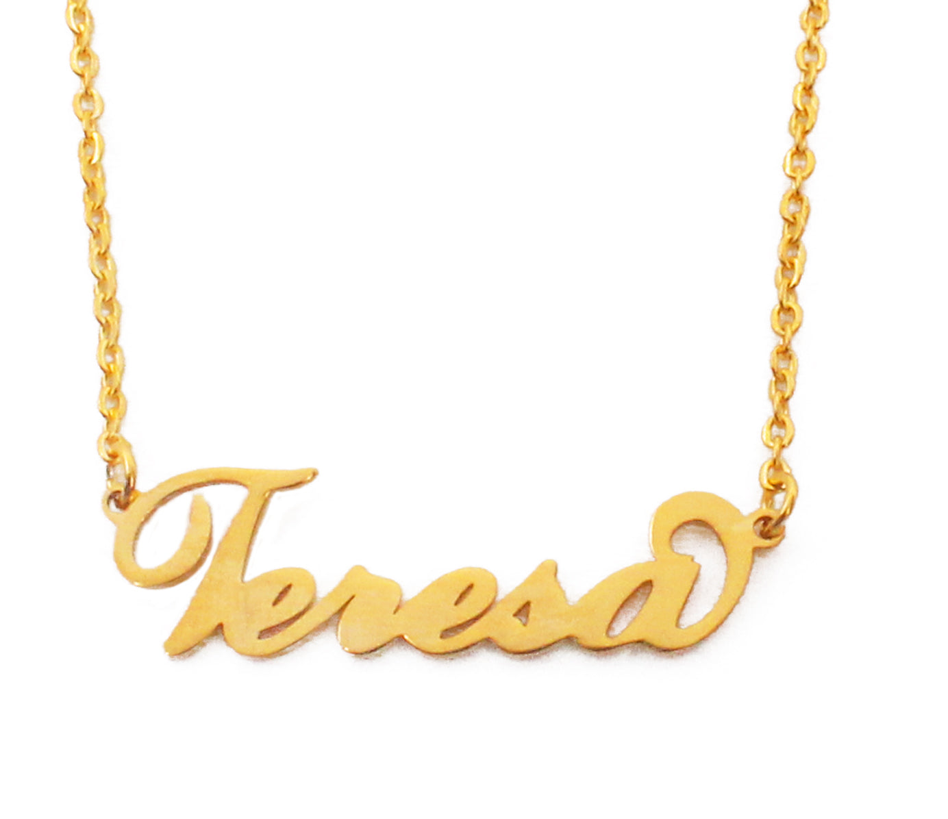 Teresa Name Necklace - Italic Style