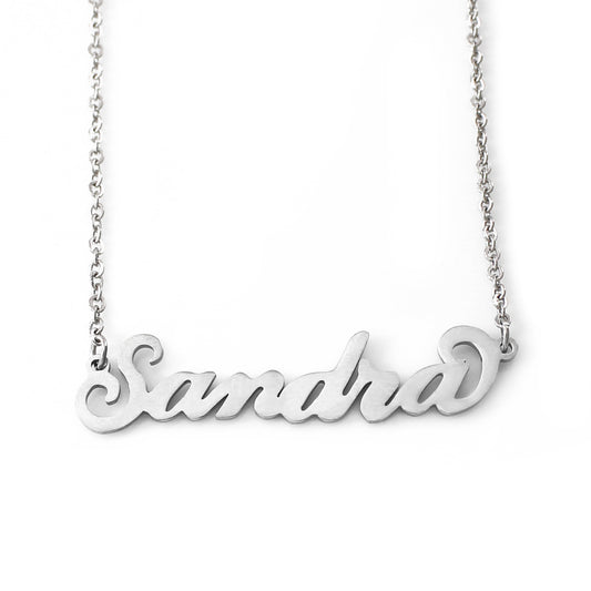 Sandra Name Necklace - Italic Style