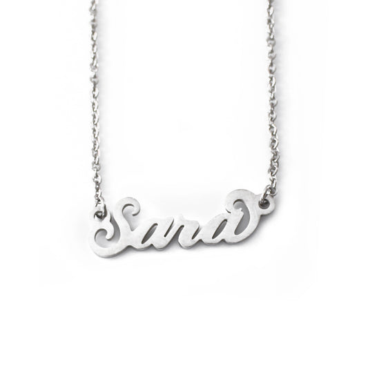 Sara Name Necklace - Italic Style