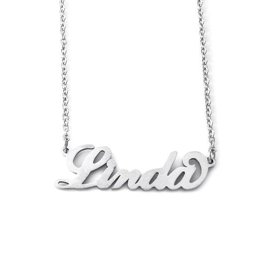 Linda Name Necklace - Italic Style