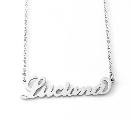 Luciana Name Necklace - Italic Style