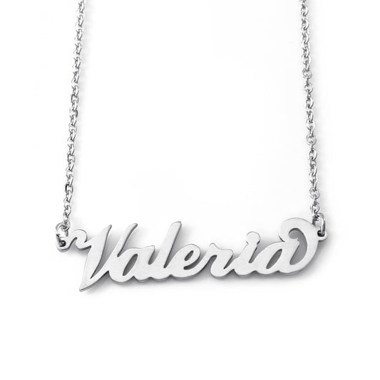 Valeria Name Necklace - Italic Style