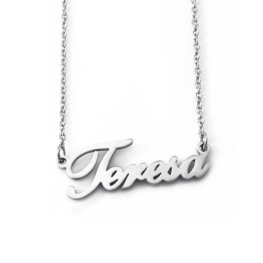 Teresa Name Necklace - Italic Style
