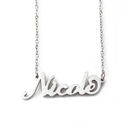 Nicole Name Necklace - Italic Style