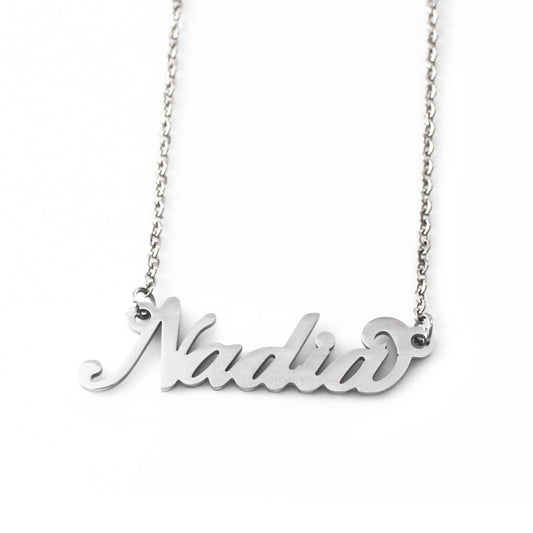 Nadia Name Necklace - Italic Style