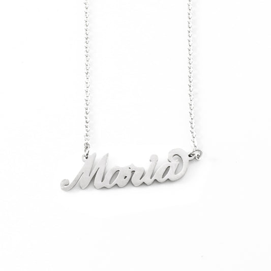 Maria Name Necklace - Italic Style