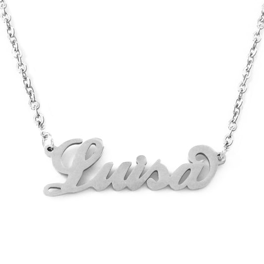 Luisa Name Necklace - Italic Style