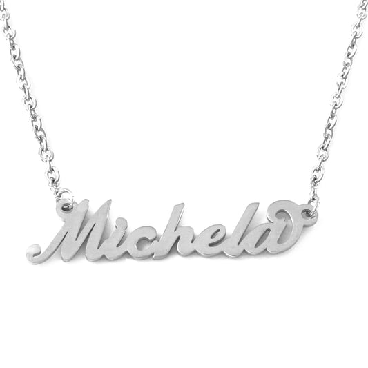 Michela Name Necklace - Italic Style