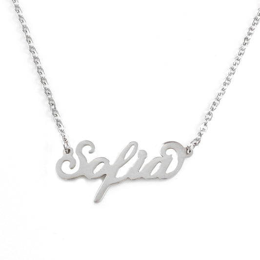 Sofia Name Necklace - Italic Style