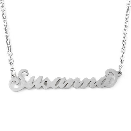 Susanna Name Necklace - Italic Style