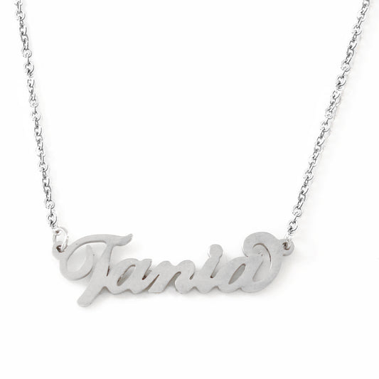 Tania Name Necklace - Italic Style