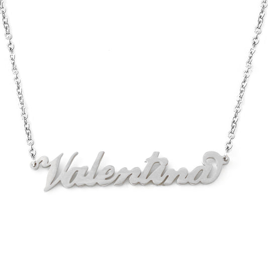 Valentina Name Necklace - Italic Style